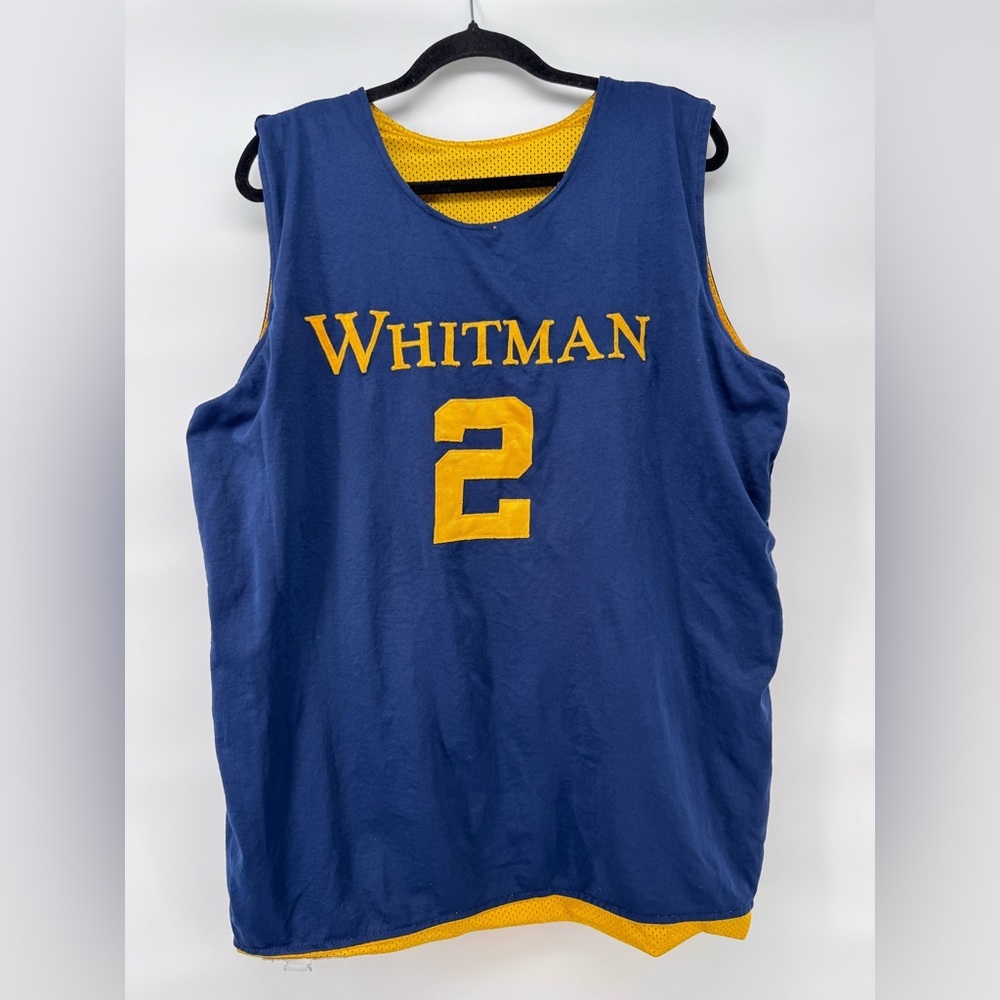 Boombah authentic reversible jersey blue/yellow number 2 Whitman